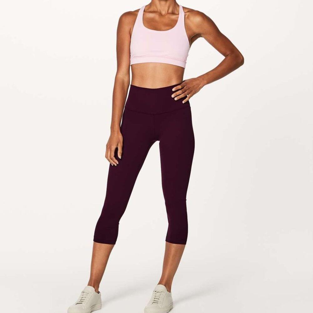 Lululemon High Rise Wunder Under Crop Legging Dark Adobe